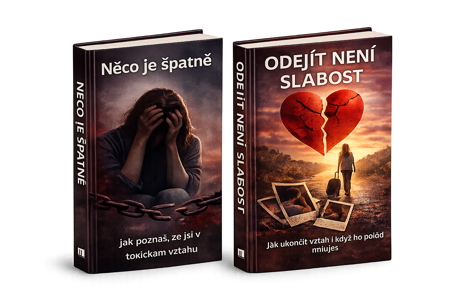 SADA DVOU E-KNIH - NĚCO JE ŠPATNĚ + ODEJÍT NENÍ SLABOST